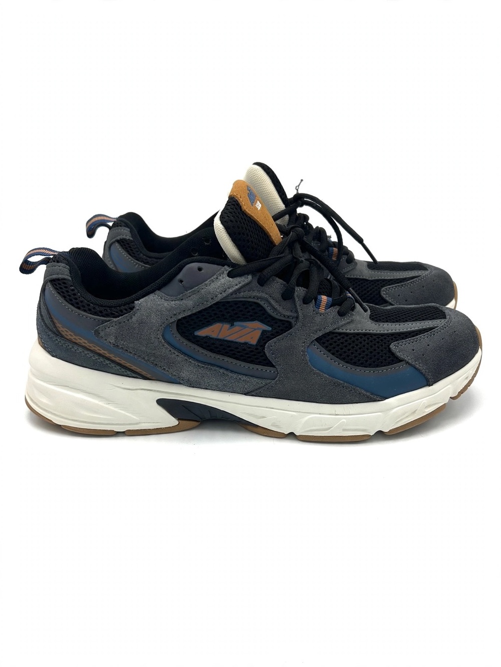 Men's Avia Navy and Tan Athletic Sneakers